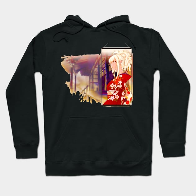 Kiss-Shot Acerola-Orion Heart-Under-Blade Hoodie by hidexmian